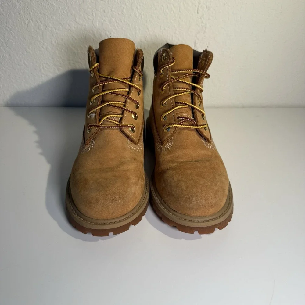 Timberland 12709 Wheat Nubuck Lace Up Boots Youth US Size‎ 1.5M